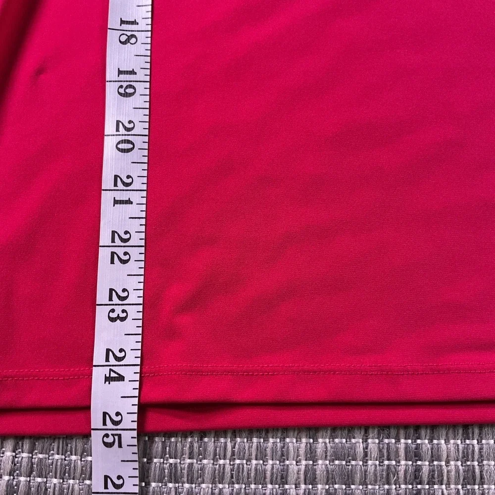 Michael Kors Womens Hot Pink Short Sleeve Ladder Cutout Shoulder Top Large MK